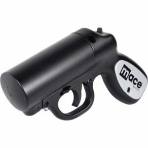 Black Mace Pepper Gun With Strobe LED