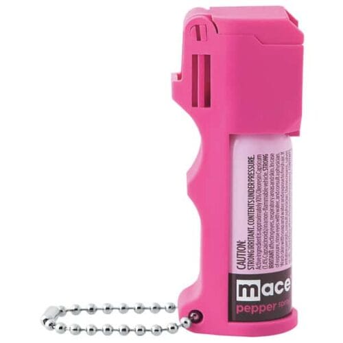 Pink Mace Pepper Spray Pocket Model Flip Top Closed Side View