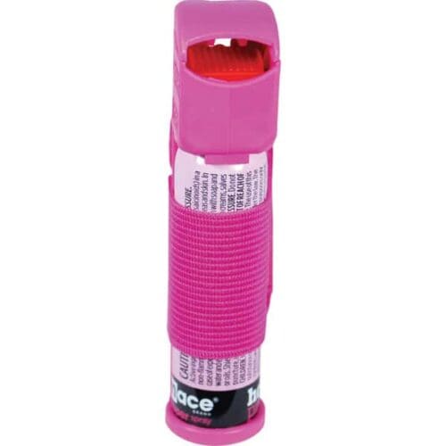 Pink Mace Pepper Spray Jogger Sport Model Closed Flip Top Back View