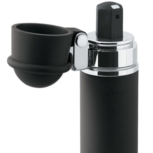 Black Mace Brand Pepper Spray Mini Model Keychain Open Trigger View