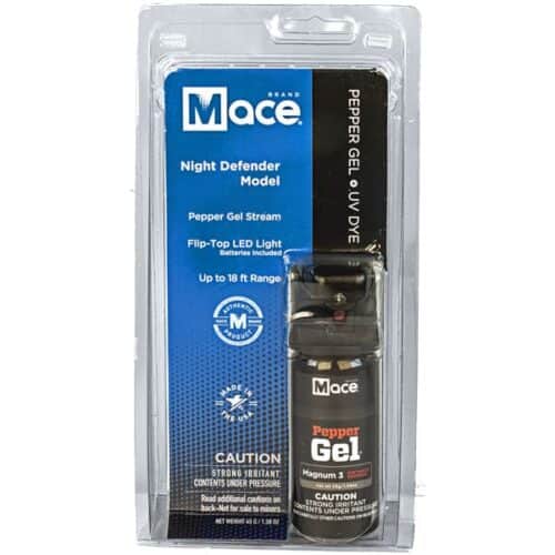 Mace Pepper Gel Night Defender With Light In Package Front View