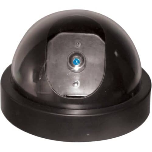 Black Dummy Dome Camera With LED