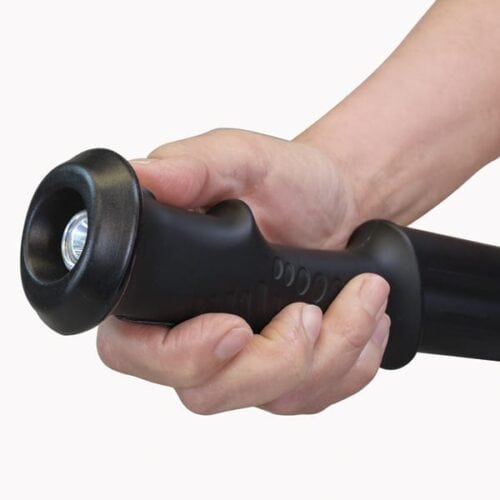 ZAP Hike N Strike Stun Device Walking Cane With Flashlight 950,000 Volts In Hand Flashlight View