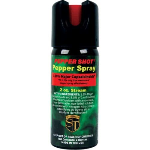Safety Technology Pepper Shot Pepper Spray 2oz. Made In The USA Front View