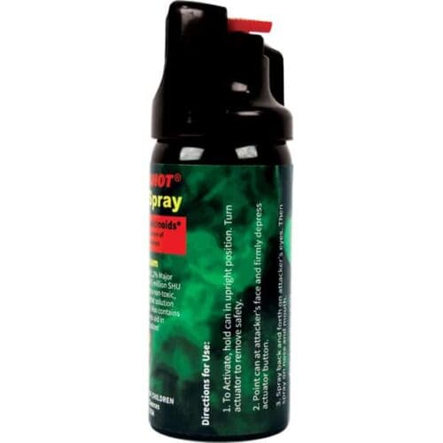 Safety Technology Pepper Shot Pepper Spray 2oz. Made In The USA Side View