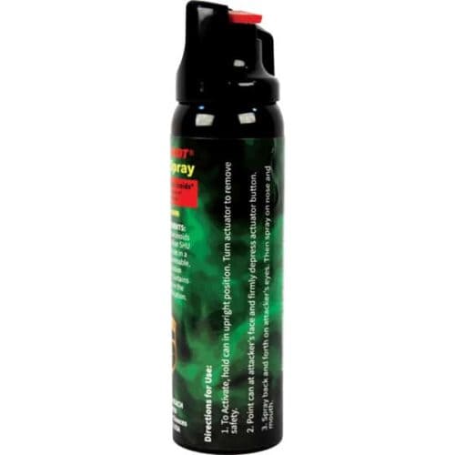 Safety Technology Pepper Shot Pepper Spray 4oz Made in The USA Side View