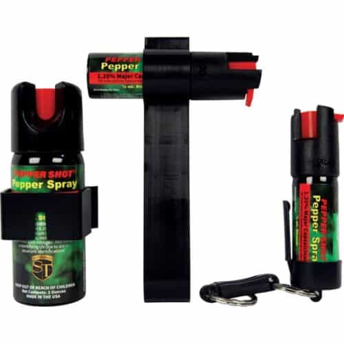 Safety Technology Pepper Shot Pepper Spray Tri-Pack Home, Auto, And Personal Made In USA