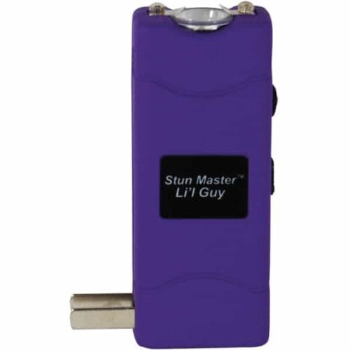 Purple Stun Master Li'L Guy Stun Gun With Keychain Front View