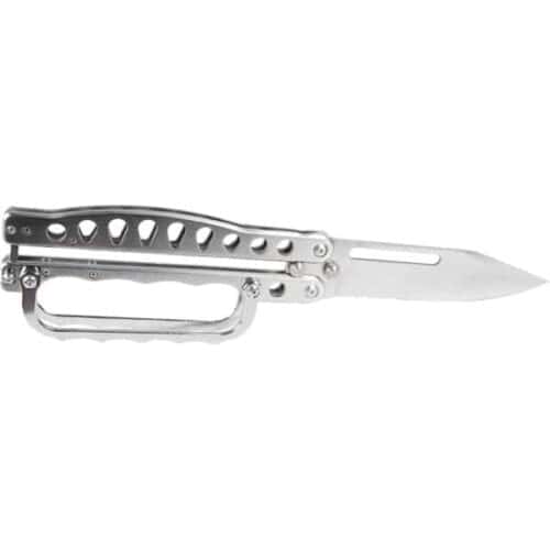 Stainless Steel Butterfly Trench Knife Open View