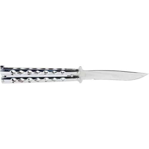 Stainless Steel Butterfly Knife Open View