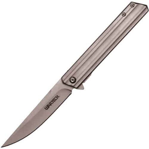 Silver Wartech 8.5 Inch Assisted Open Pocketknife Open View