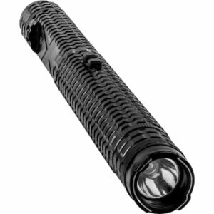 Safety Technology Gator Rechargeable Metal Stun Gun With Flashlight 70 Million Volts Top View