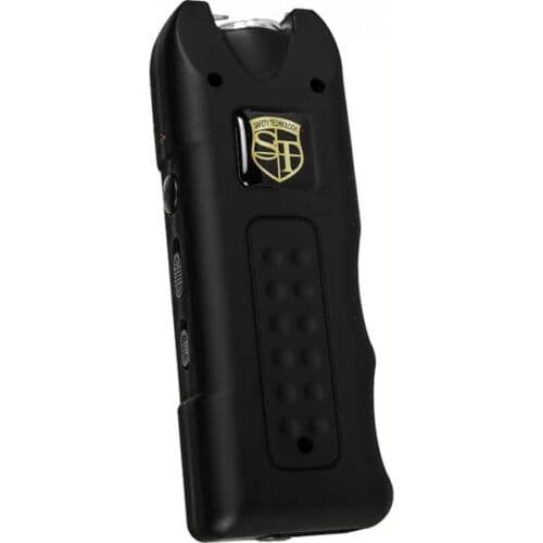 Black Safety Technology MultiGuard Rechargeable Stun Gun With Alarm and Flashlight