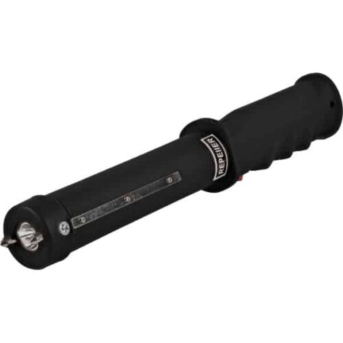 Black Safety Technology Repeller Rechargeable Stun Baton Top View