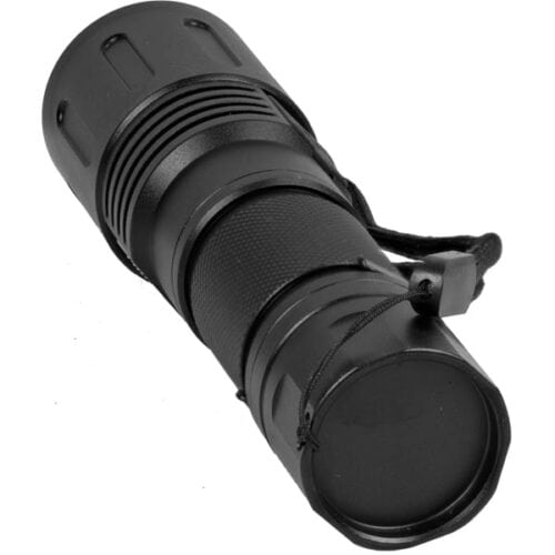 Safety Technology Self Defense Zoomable LED Flashlight Bottom View