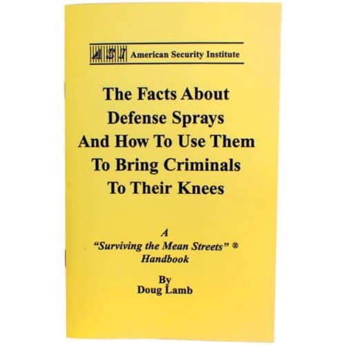 Tactical Defense Spray Book By Doug Lamb Front View