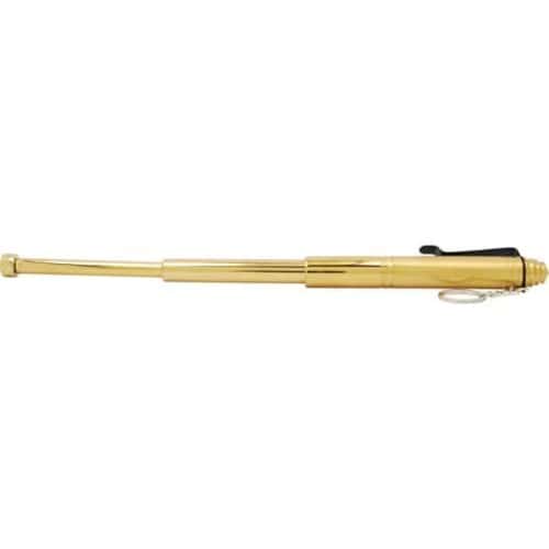Gold 12 Inch Telescopic Steel Baton Extended Side View