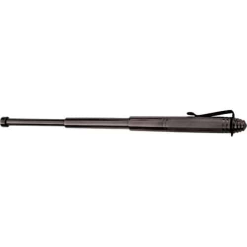 Gray 12 Inch Telescopic Steel Baton Extended Side View