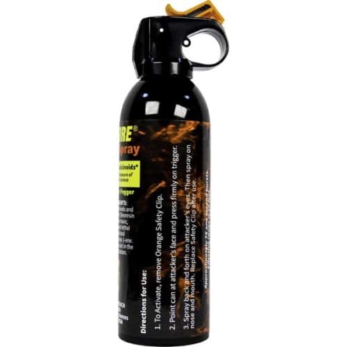 Safety Technology WildFire Pepper Spray 16oz. Fire Master Fogger Made In The USA Side View
