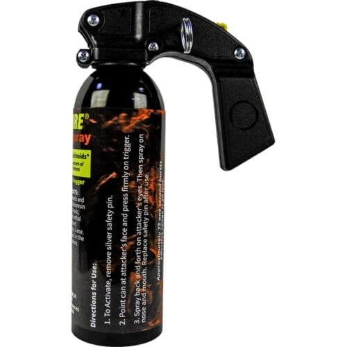 Safety Technology WildFire Pepper Spray 16oz. Pistol Grip Fogger Made In The USA Side View