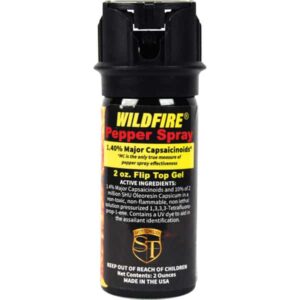 Safety Technology WildFire Pepper Spray 2oz Flip Top Gel Made in The USA Front View