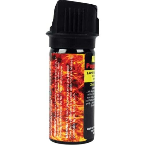 Safety Technology WildFire Pepper Spray 2oz Flip Top Gel Made in The USA Side View