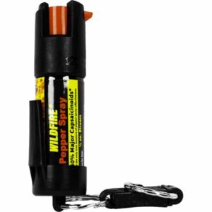 Safety Technology Wildfire Pepper Spray 1/2 oz. With Quick Release Keychain Front View