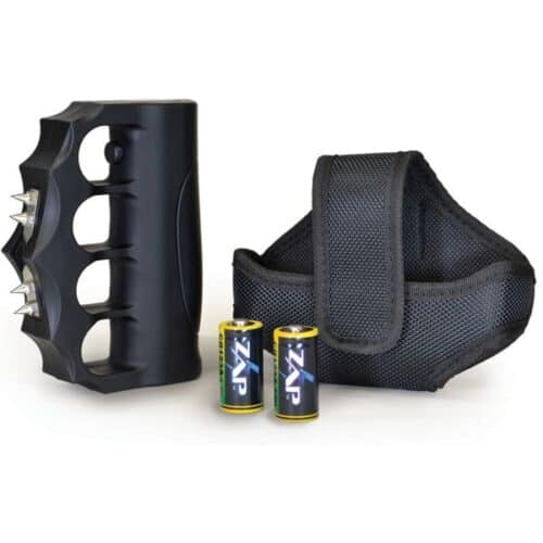 ZAP Blast Knuckles Extreme Rechargeable Stun Gun With Nylon Holster and Batteries