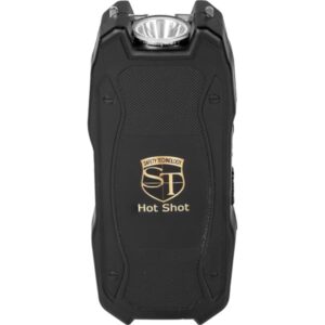 Safety Technology Hot Shot Rechargeable Stun Gun With Flashlight Front View