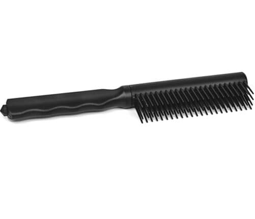 Black Plastic Concealed Brush Knife Closed View