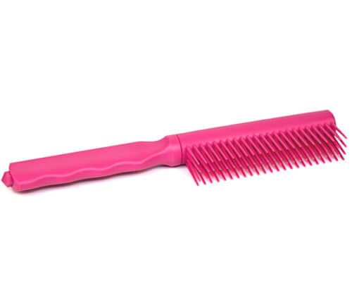 Pink Plastic Concealed Brush Knife Closed View