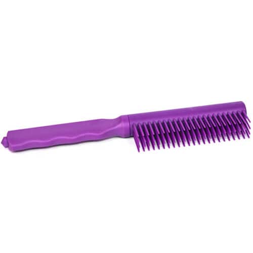 Purple Plastic Concealed Brush Knife Closed View