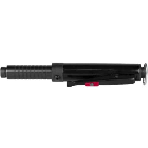 Safety Technology Black Automatic Expandable Steel Baton Side View Closed