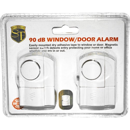 Safety Technology Window/Door Alarm 2 Pack In Package Front View