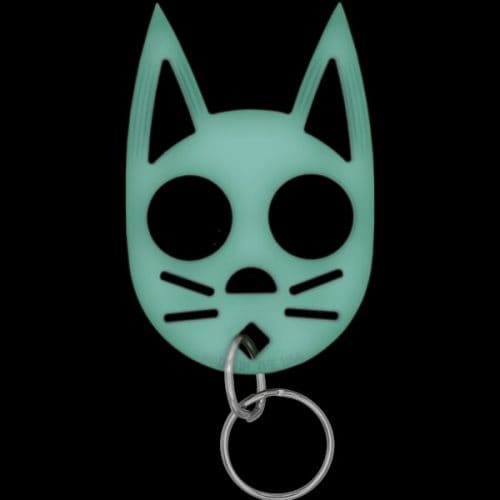 Glow In The Dark Cat Strike Self Defense Keychain