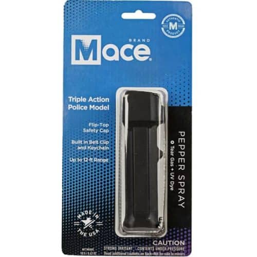 Mace Tear Gas Enhanced Police Pepper Spray With Clip In Package Front View