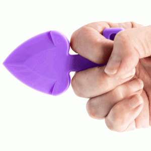 Purple Heart Attack Keychain In Hand