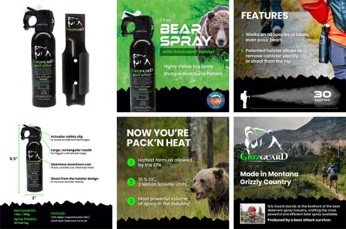 GrizGuard Bear Spray Made in USA Brochure