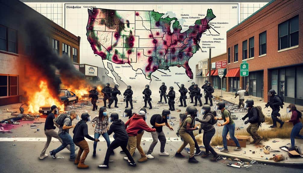 Civil Unrest United States Map