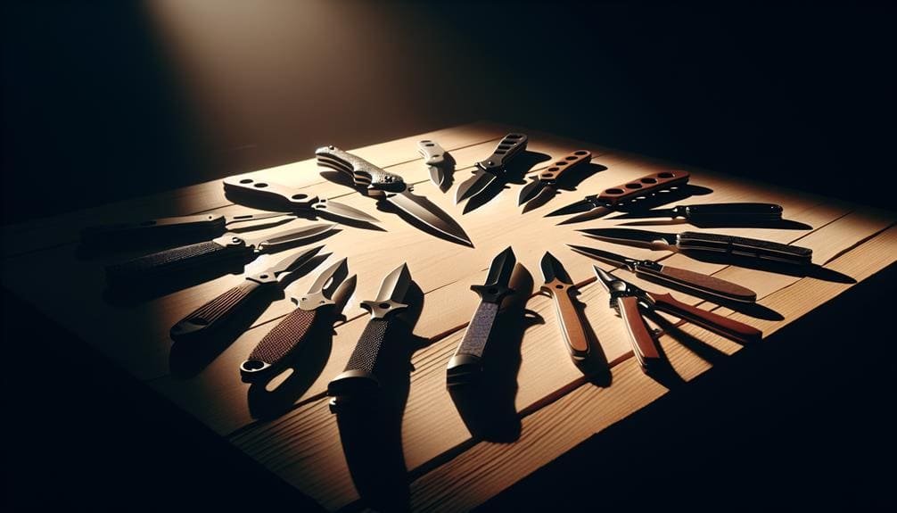 Multiple Throwing Knives