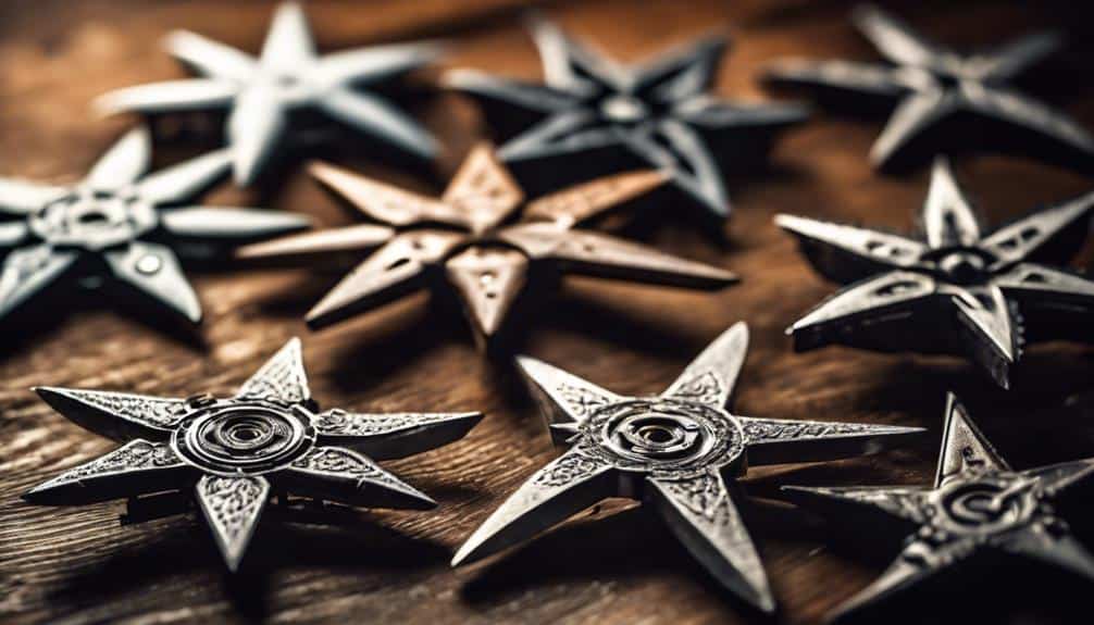 variety of shuriken types