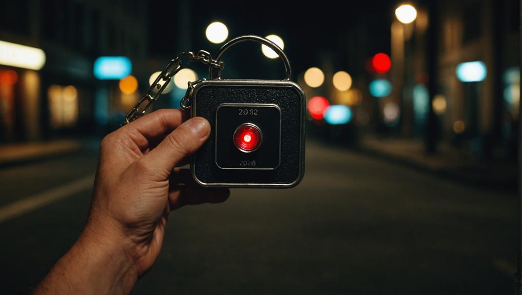 emergency alert keychain device