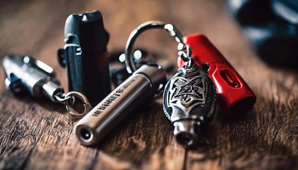 self defense keychain variants