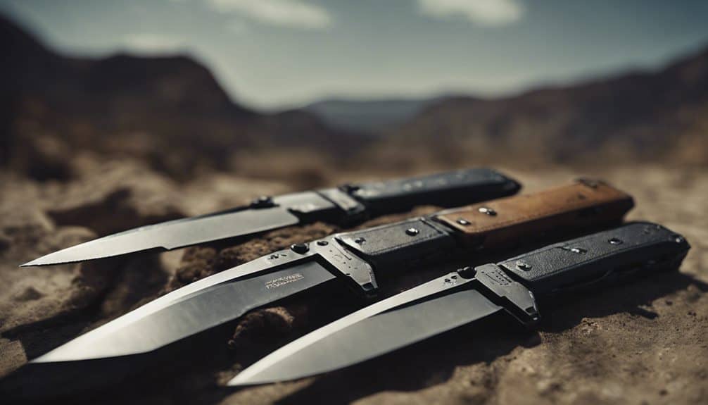 top out the front knives