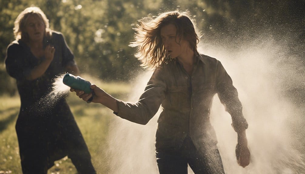 windy conditions pepper spray tips