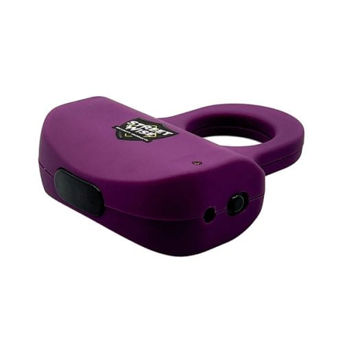 Purple smart lock, high-security electronic lock with keyless entry, ideal for travel and personal use.