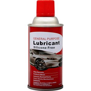 Red can of silicone-free general-purpose lubricant for metal protection and rust removal.