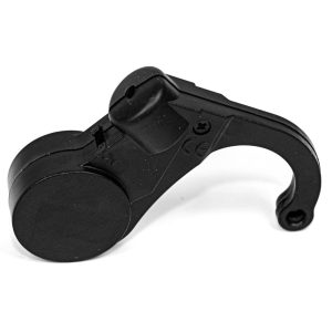 Black driver alert device to prevent drowsiness, enhancing road safety.