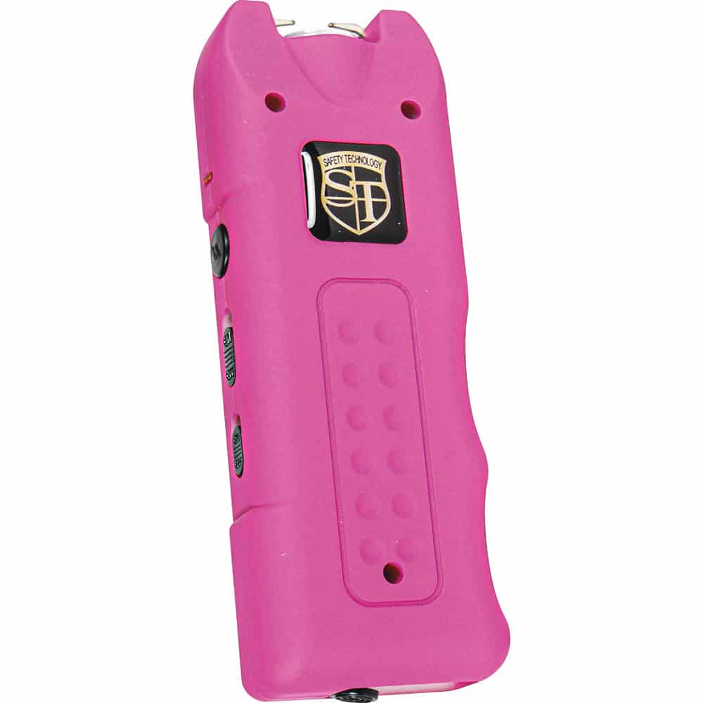 ST-MGSG-PINK_ajpg | Para Bellum Defense Bright pink stun gun for self-defense with buttons and textured grip. Portable and easy-to-use safety device.
