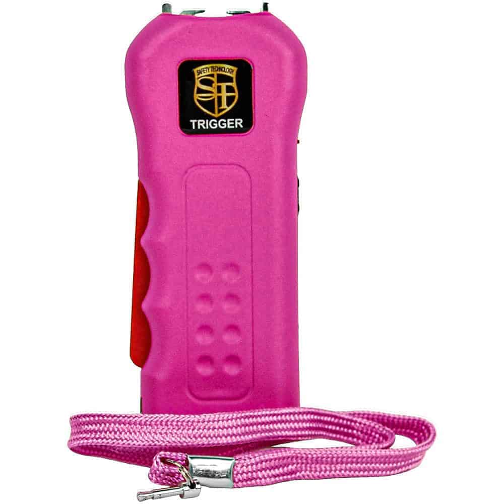 TRIGGER-PINK_cjpg | Para Bellum Defense Pink stun gun with wrist strap for personal safety and self-defense.